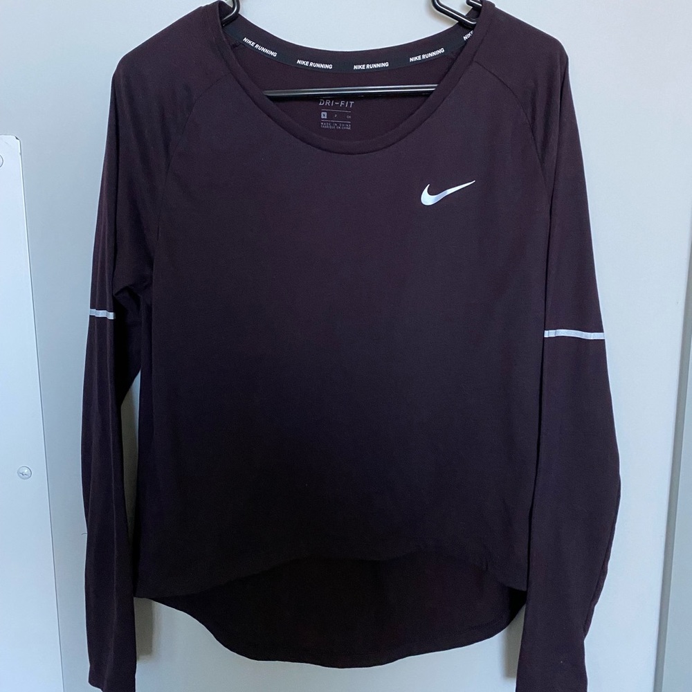 Purple Nike dri-fit running shirt